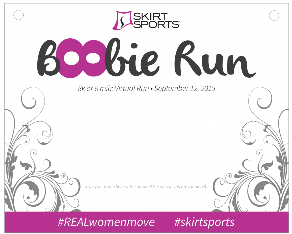 Virtual Boobie Run Bib